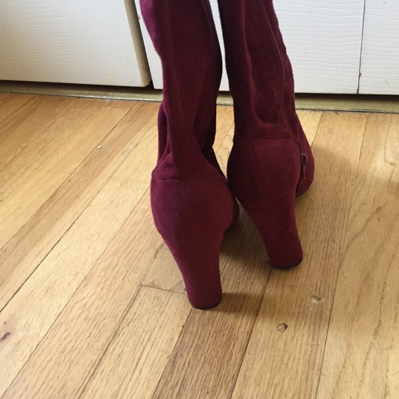 NWOT Wild Diva over the knee heeled boots - Picture 6 of 8